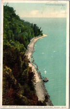 Postcard AERIAL VIEW SCENE Mackinac Island Michigan MI 6/7 AO5449 picture