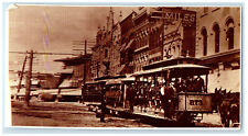c1950s Indianapolis Trolley Car Traveled Along Illinois St. to 34th St. Postcard picture