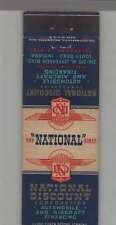 Matchbook Cover - Indiana National Discount Auto & Aircraft Financing South Bend picture