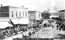 Street View Circus Day Central City Nebraska NE Reprint Postcard picture