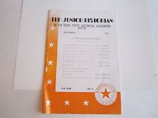 1958 THE JUNIOR HISTORIAN OF THE TEXAS STATE HISTORICAL ASSOC. BOOKLET -  RH-3 picture
