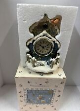 Papel Giftware A Cast Art Company A Garden Wrapped in Snow Clock Robin Betterley picture