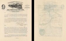 Personal letter of the Dan Patch Electric Line with map on back dated 1905 or so picture