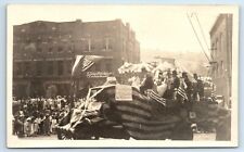 Postcard American Parade Car, BPO Elks Sign, Victor Records c1907-1909 RPPC B198 picture