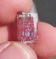 CATS EYE GREEN CAP PINK TOURMALINE DOUBLE TERMINATED HIMALAYA MINE SAN DIEGO, CA picture