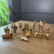 Vintage Fontanini Nativity Figures Depose Italy - 18 Pieces - Christmas 1980’s picture