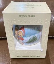 VINTAGE HALLMARK 1979 BETSY CLARK GLASS BALL CHRISTMAS ORNAMENT With Box picture