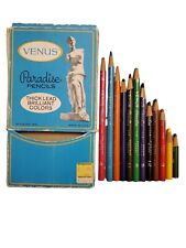 Vintage Venus Esterbrook Corp 12 Paradise Colored Art Pencils 1512 Thick Lead picture