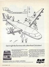 1967 SCM Marchant Calculators Surecheck Right First Time Vintage Print Ad/Poster picture
