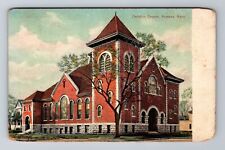 Parsons KS-Kansas, Christian Church, Antique Vintage Souvenir Postcard picture