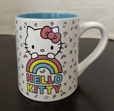 Sanrio Hello Kitty Glitter Rainbow Pink Bow 14 Oz ceramic mug picture