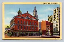 Boston Massachusetts Ma Postcard - Faneuil Hall picture