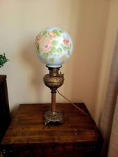 Antique B&H Bradley & Hubbard Parlor Banquet Oil Lamp Converted To Electric picture