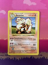 Pokemon Card Arcanine Shadowless Base Set Uncommon 23/102 Near Mint Condition picture