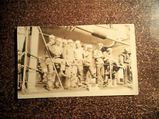 RPPC OF SAILORS ON SHIP TAKEN IN SPALATO, AUSTRIA MARCH 1, 1920 POSTCARD picture