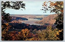 Postcard Pennsylvania Washington Crossing State Park View from Bowman's Hill 7T picture