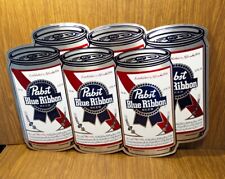 VINTAGE PABST BLUE RIBBON BEER 6 PACK METAL SIGN 22x17 picture