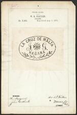 [[Trademark registration by W. R. Fortier for La Cruz de Malta brand Cigars]] picture