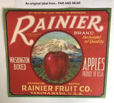 Rainer Brand Apple Crate Label - Fancy - 40lbs picture