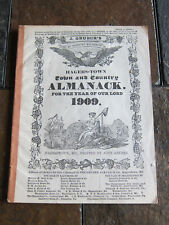 1909 John Gruber Hagers Town and Country Almanack Maryland MD   picture