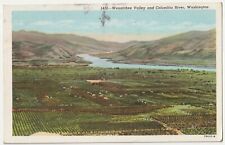 c1940s Wenatchee Valley Washington Apple Orchard Columbia River Vintage Postcard picture