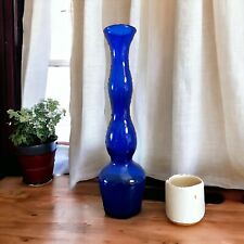 Vintage COBALT BLUE Glass Vase Bud Vase 7.5