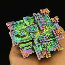 Natural Rainbow Aura Metal Titanium Bismuth Crystal Cluster Stone Specimen Reiki picture