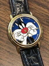 Vintage Armitron Sylvester Wristwatch Warner Bros Looney Tunes NEW Battery JAPAN picture