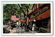 1927 Mt. Lowe Ye Alpine Tavern American Flag Mt. Lowe California CA Postcard picture