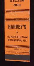 1940s Harvey's for Better Dining After the Movie Snacks 21st St Birmingham AL MB picture
