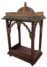 Chinoiserie Chinese Chippendale Wood Curio Altar Temple Pagoda Display Shelf picture