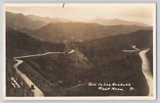 Postcard RPPC California Taft To Los Angeles Ridge Road Aerial View Vintage picture