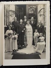 1935 Wedding Photograph - in Folder with Tissue Guard - Walter Scott, Bradford picture
