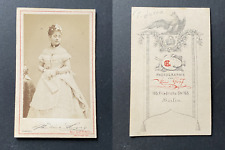 Heine Graf, Berlin, Pauline Lucca, circa 1870 vintage cdv albumen print - Paulin picture