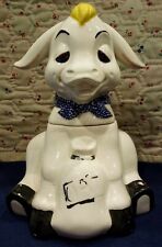 Vintage 1950s Doranne Of California Pottery Donkey With Oat Sack Cookie Jar USA  picture