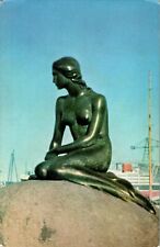 Little Mermaid Statue, Copenhagen, Denmark chrome Postcard picture