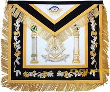 GOLDEN Hand MADE Bullion Past Master Embroidered Aprons Apron BEST QUALITY picture