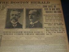 1907 JULY 19 THE BOSTON HERALD - CRANE DEFIES ROOSEVELT AND LODGE - BH 254 picture