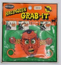 Two Vintage Halloween Grab-it RARE Devil Demon Grabber Fun World Toy picture