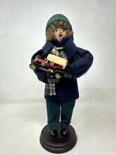 Signed Helen Sabatte 1988 Caroler.  Rare  Boy With Toy Truck picture