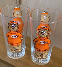 2 Vintage A&W Family Restaurant ROOTY THE GREAT ROOT BEAR Root Beer Glasses picture