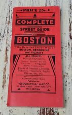 The Complete Street Guide to Boston 1944 Edition, Detailed Street Map Brookline picture
