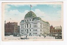 City Hall Providence Rhode Island Drug Store Hotel White Border Postcard picture