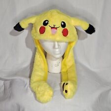 Pokémon Pikachu Yellow Soft Plush Winter Hat Cap Moving Long Ears Do Not Work  picture