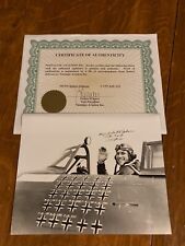 WWII 8th AAF 56th FG Ace Robert Johnson Signed 8X10 Photo w/ Certificate picture