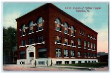 1912 Knights Pythias Temple Exterior Building Waterloo Iowa IA Vintage Postcard picture
