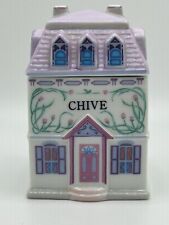 Vintage Collectible 1989 LENOX Spice Village CHIVE Jar picture