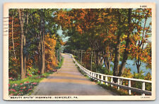 Sewickley Pa  Pennsylvania - Beauty Spots - Highway - Postcard - 1935 picture