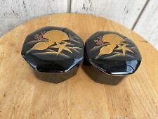 2-  Otagiri Ceramic Trinket Box Dish Jar Lid Japan Pottery...Sea Shells  2.875