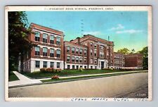 Fremont OH-Ohio, Fremont High School, c1939 Antique Vintage Souvenir Postcard picture